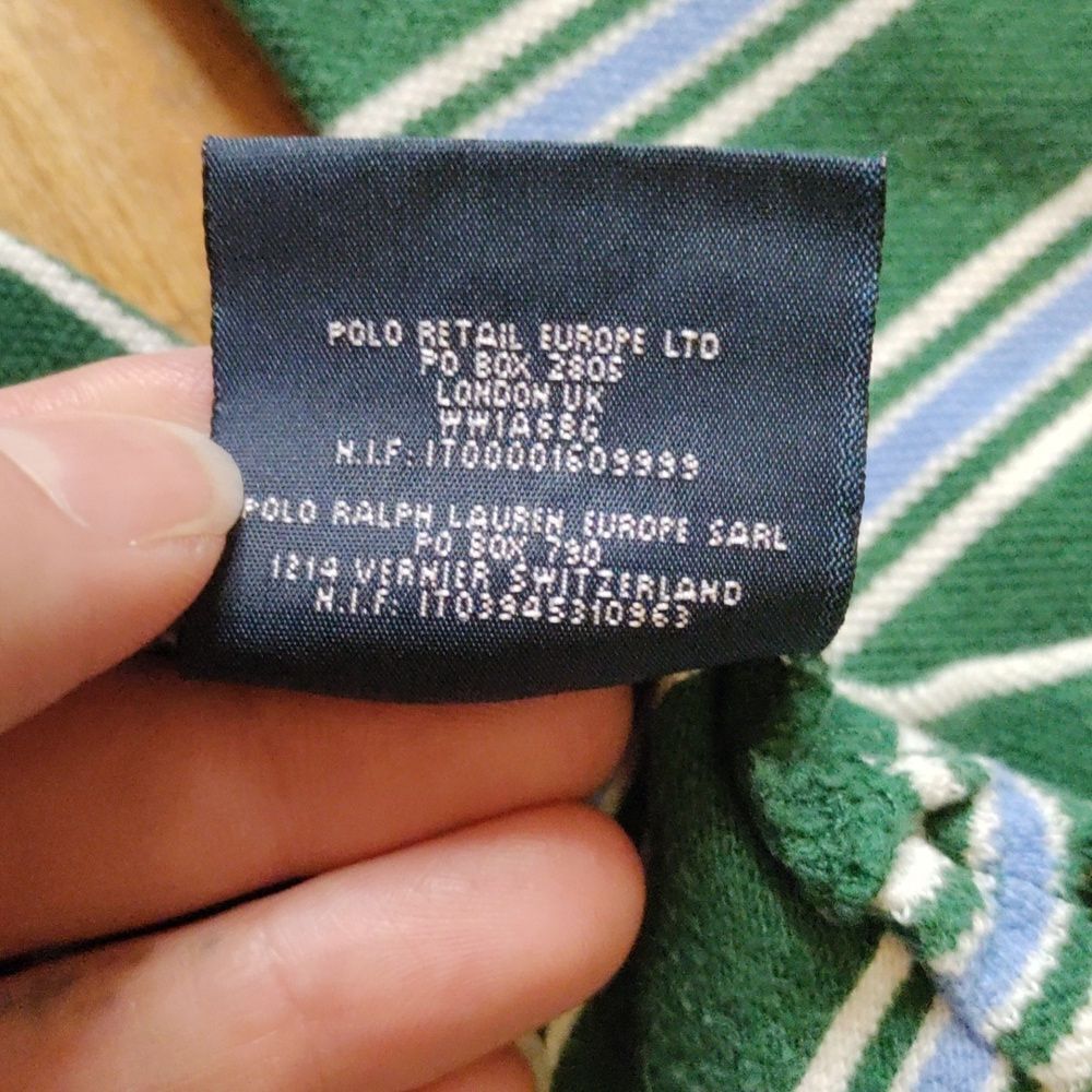 Polo Ralph Lauren Shirt Size 8 to 10 Long Sleeve Green Blue Spring Easter Cotton - Picture 4 of 7